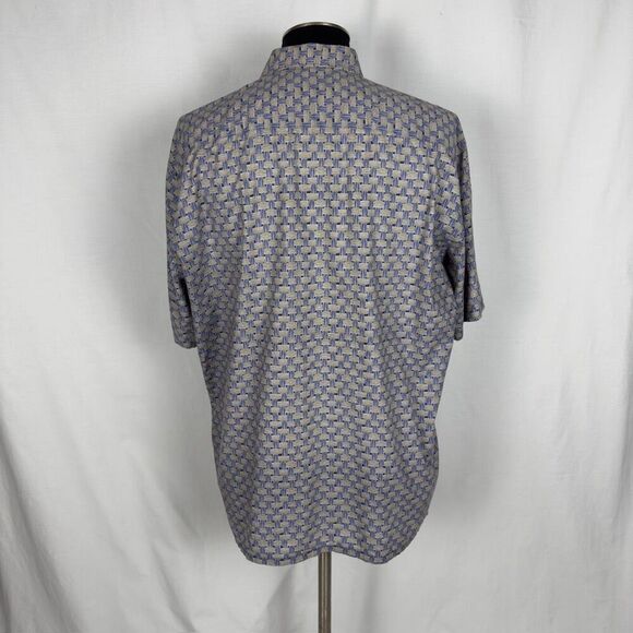 Tori Richard Floral Blue Short Sleeve Hawaiian Shirt - Men’s XL - Picture 3 of 8